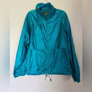 Eddie Bauer Sac Jac Hooded Zip Up Windbreaker Jacket Size XL